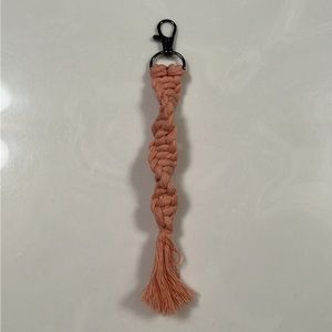 Macrame Spiral Twist Keychain